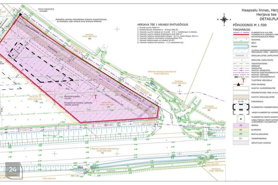Ärimaa, 4640 m² Maa  -  Haapsalu linn, Herjava küla - foto 3