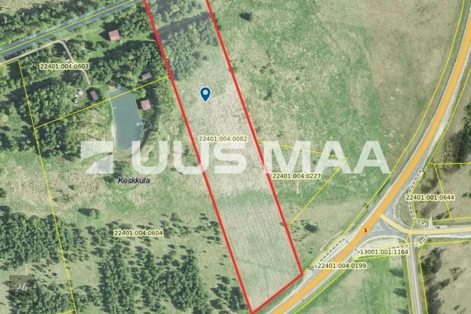 Maatulundusmaa, 20075 m² Maa  -  Alutaguse vald, Kauksi küla