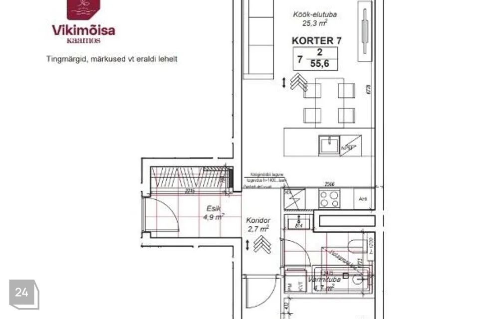 2-toaline Korter - Tallinn, Haabersti linnaosa - foto 4