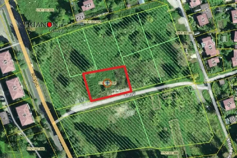 Elamumaa, 1306 m² Maa  -  Narva linn