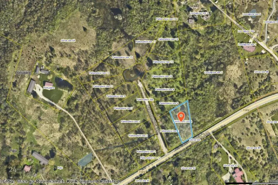 Земля жилой застройки, 1781 m² участок в Harku vald, Liikva küla