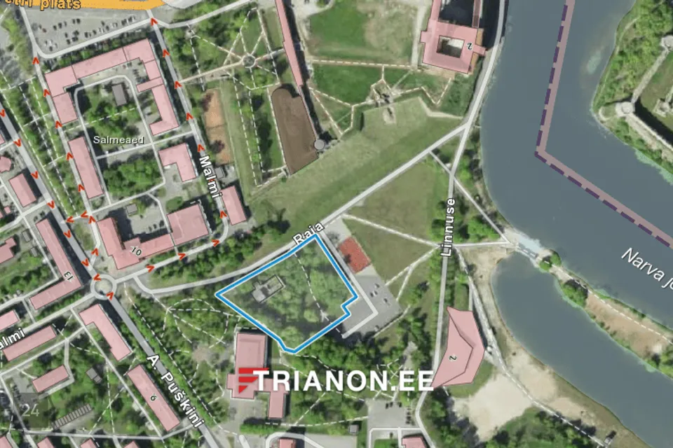 Commercial land, 7370 m² land in Narva linn