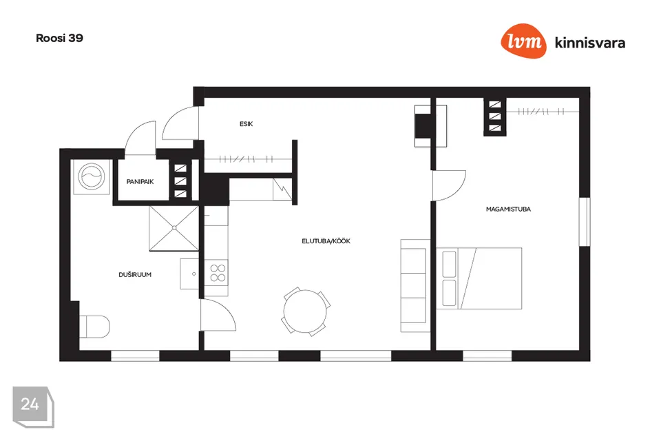 2-toaline Korter  -  Tartu linn, Tartu linn - foto 5