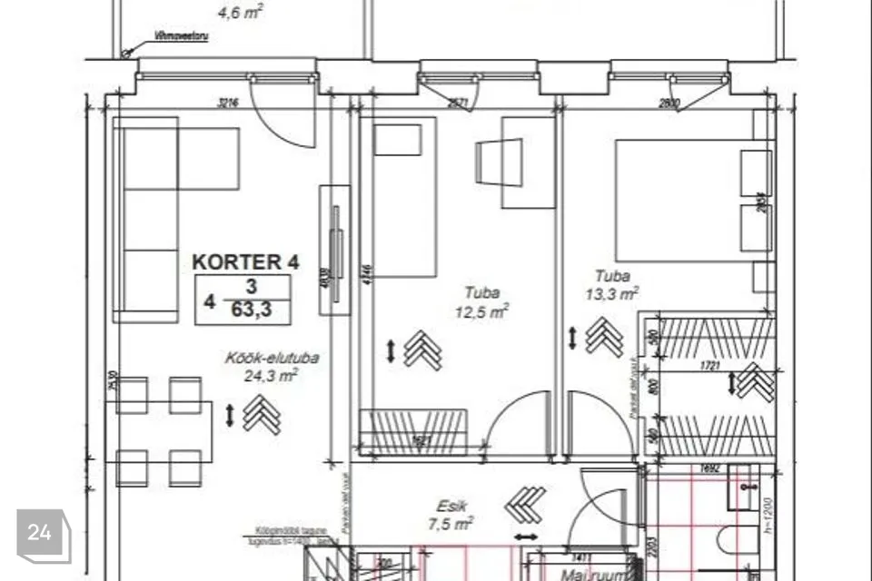 3-toaline Korter - Tallinn, Haabersti linnaosa - foto 5