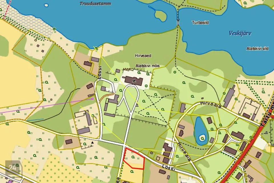 Elamumaa, 3298 m² Maa  -  Peipsiääre vald, Alatskivi alevik - foto 2