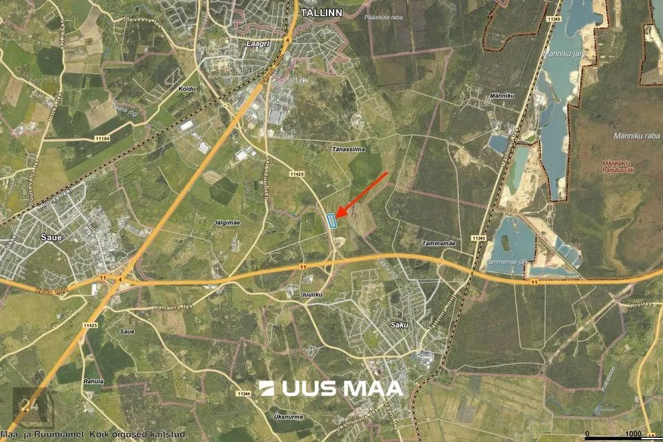 Maatulundusmaa, 20828 m² Maa - Saku vald, Tänassilma küla - foto 3