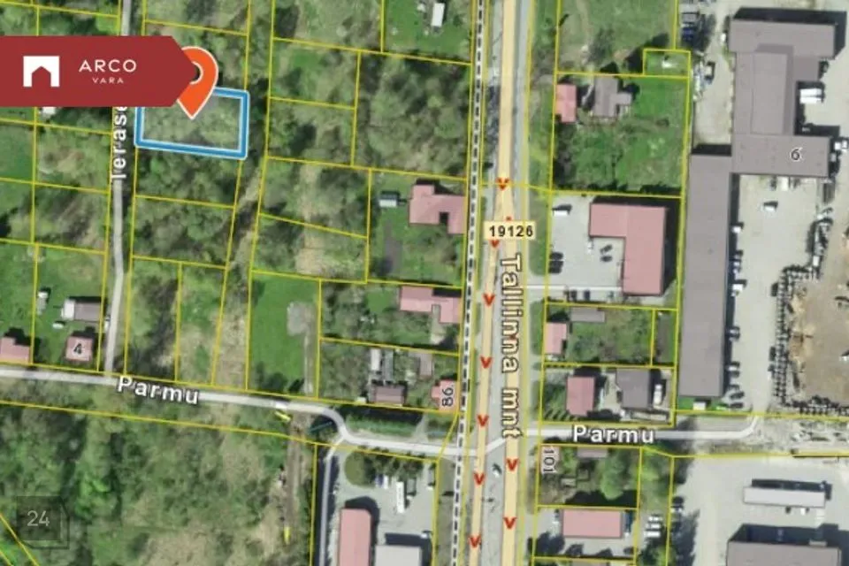 Земля жилой застройки, 902 m² участок в Pärnu linn, Pärnu linn