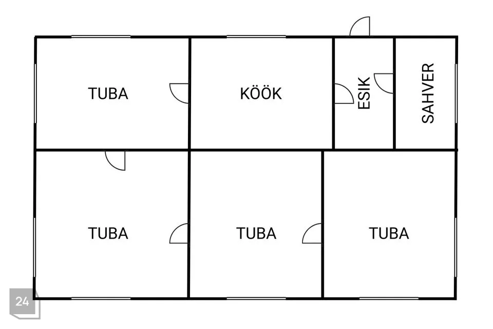 4-toaline Maja - Mulgi vald, Laatre küla - foto 4