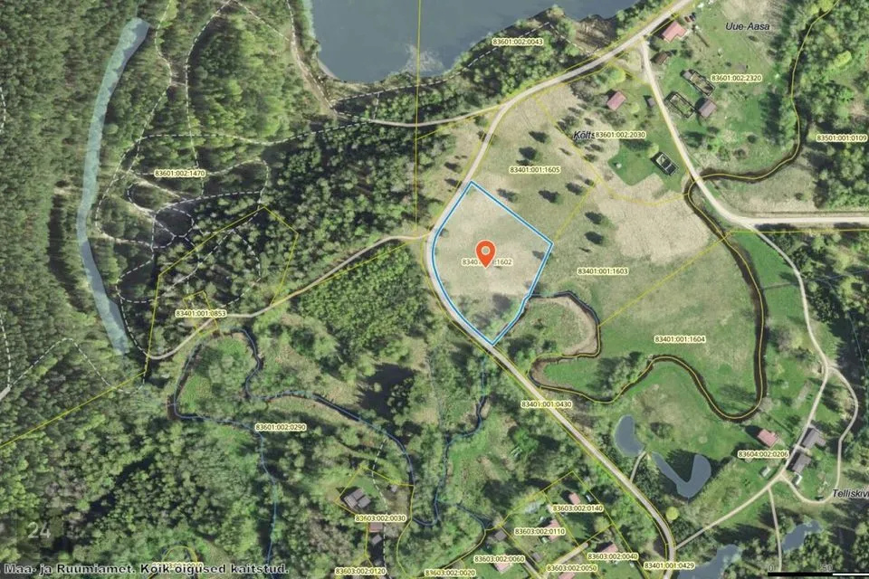 Maatulundusmaa, 6791 m² участок в Türi vald, Kolu küla
