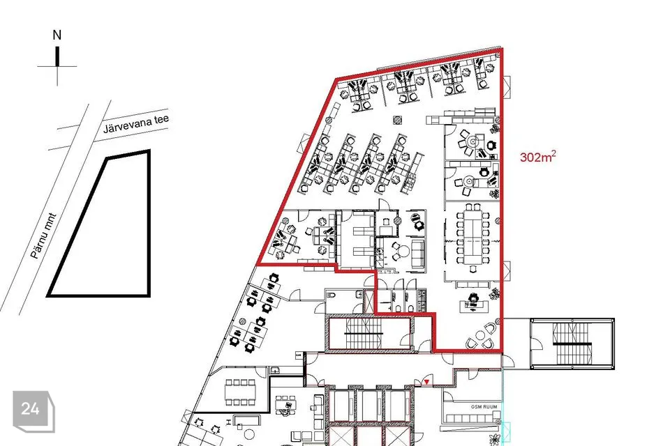 Büroo, 302 m² Äripind  -  Tallinn, Kesklinna linnaosa - foto 5