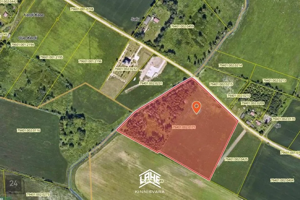 Maatulundusmaa, 48418 m² участок в Tartu vald, Sojamaa küla