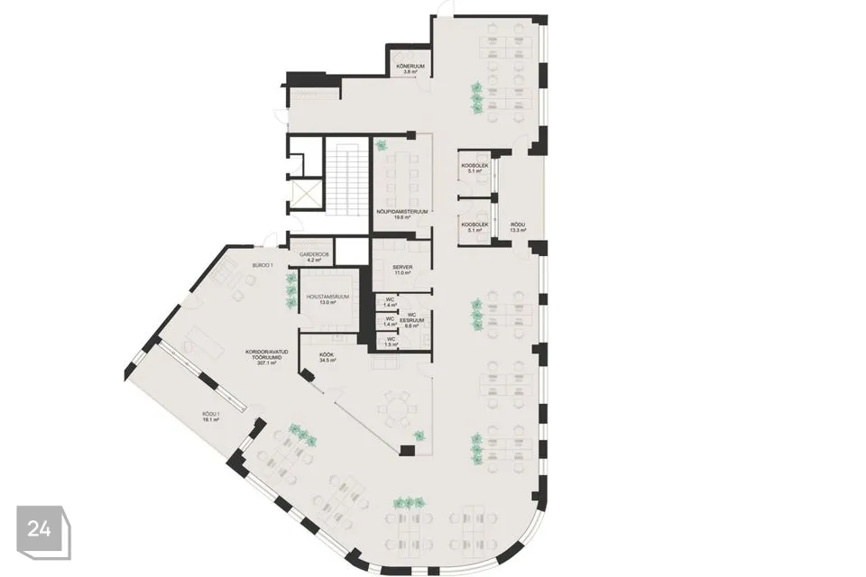 454 m² Äripind  -  Tallinn, Kristiine linnaosa - foto 3