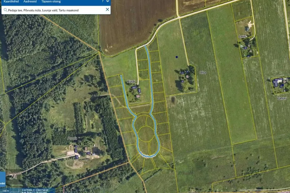 Земля жилой застройки, 1500 m² участок в Kambja vald, Uhti küla - фото 2