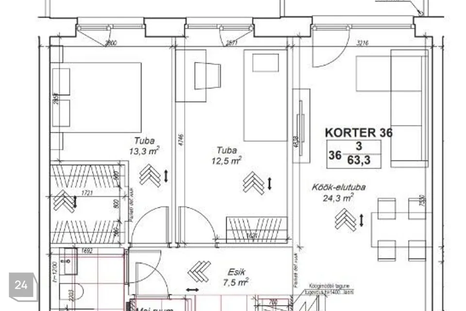 3-toaline Korter - Tallinn, Haabersti linnaosa - foto 5