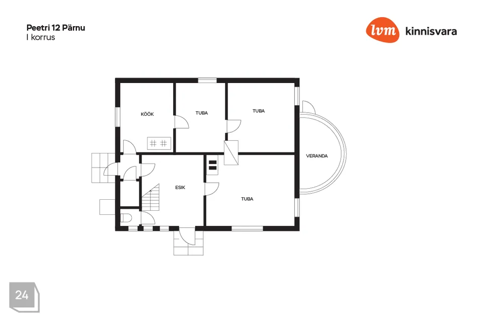 4-toaline Maja - Pärnu linn, Pärnu linn - foto 2