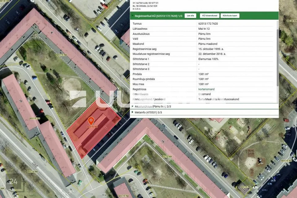 16 m² Garaaž  -  Pärnu linn, Pärnu linn