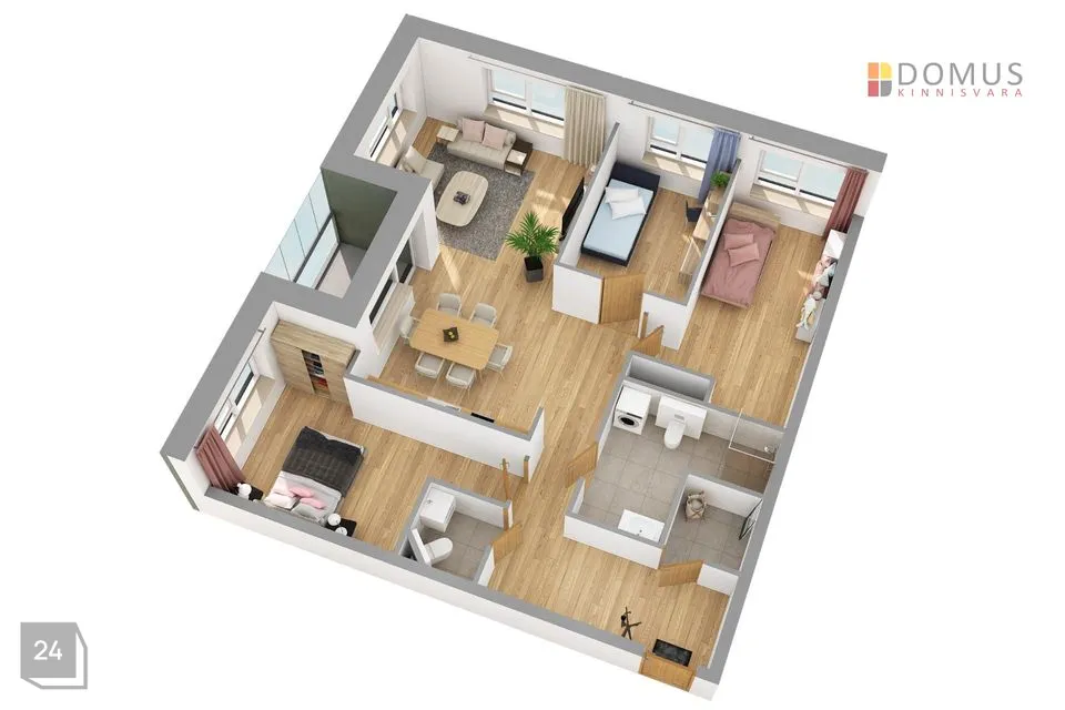 4-toaline Korter - Tallinn, Lasnamäe linnaosa - foto 4