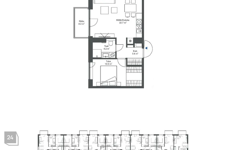 2-room apartment in Tallinn, Haabersti linnaosa - photo 5