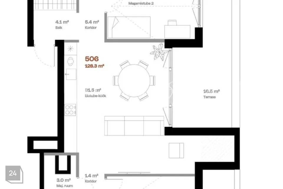 4-room apartment in Tallinn, Põhja-Tallinna linnaosa - photo 3