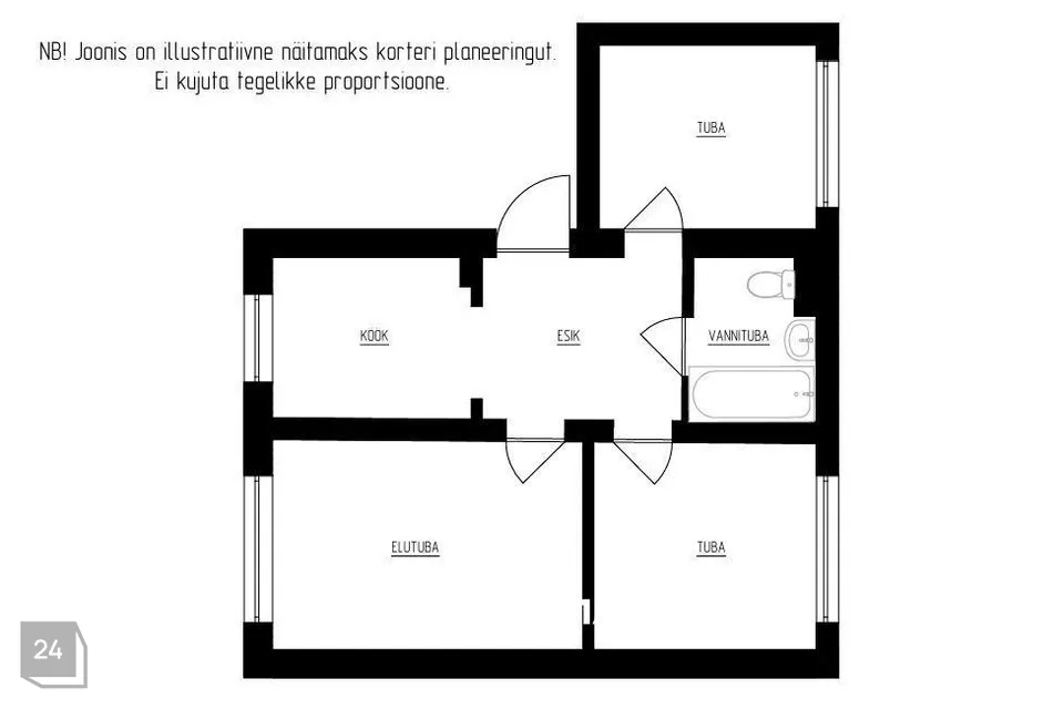 3-toaline Korter - Kuusalu vald, Kiiu alevik - foto 2