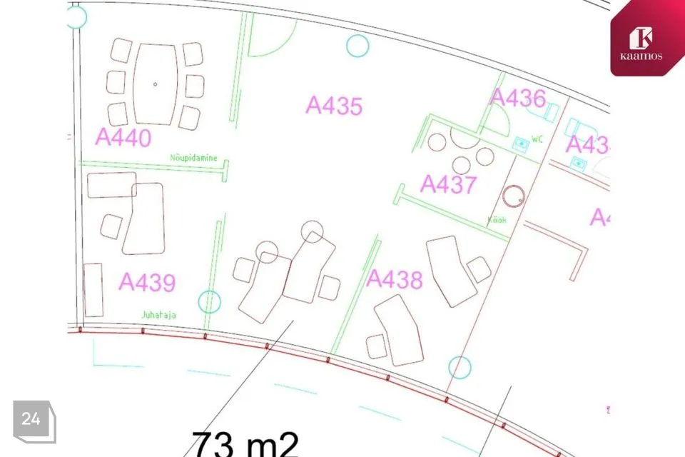 Büroo, 73 m² Äripind - Tallinn, Kristiine linnaosa - foto 2