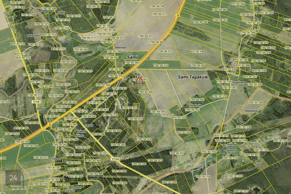 35800 m² Maa  -  Rakvere vald, Sämi küla - foto 2