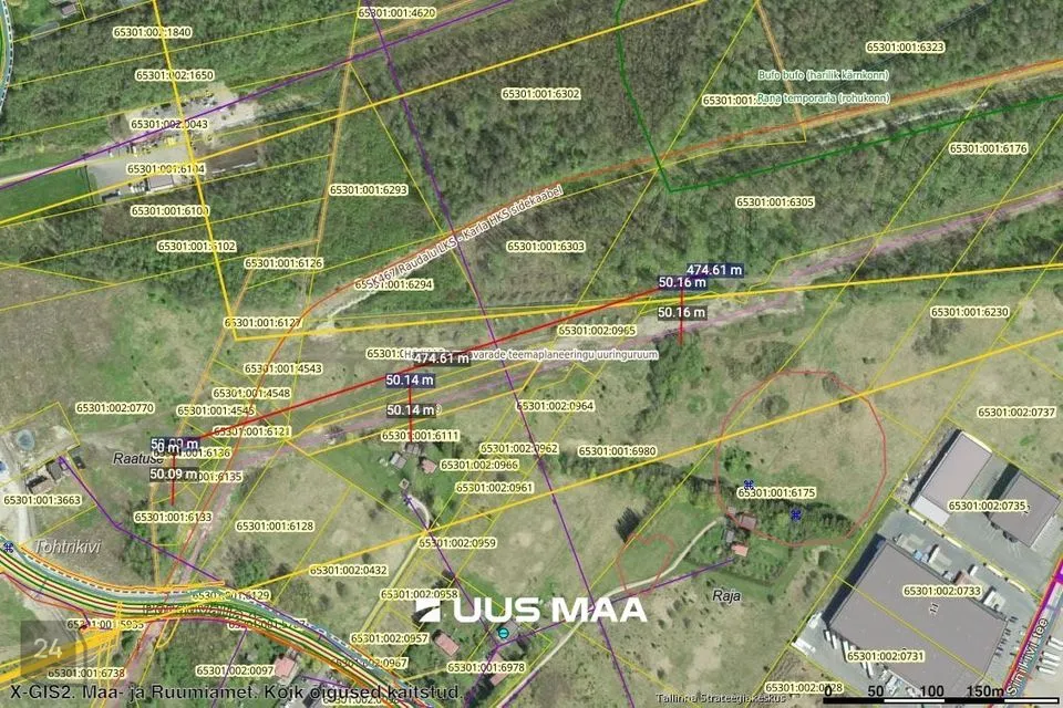 Земля жилой застройки, 12111 m² участок в Rae vald, Lehmja küla - фото 2