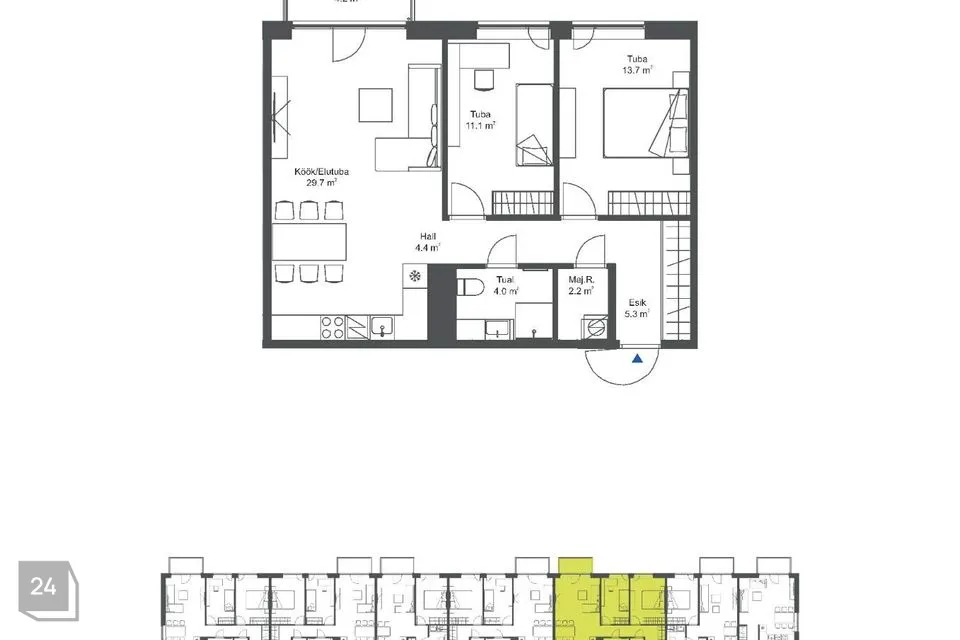 3-room apartment in Tallinn, Haabersti linnaosa - photo 5