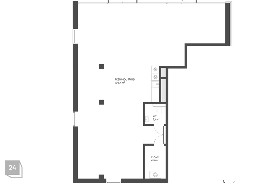 Teenindus, 115 m² Äripind - Tallinn, Haabersti linnaosa - foto 2