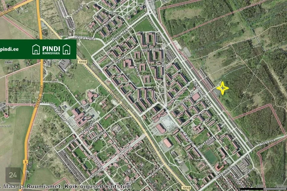Ärimaa, 750 m² Maa  -  Jõhvi vald, Kose küla - foto 3