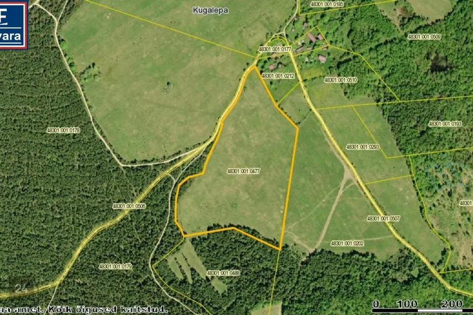 Maatulundusmaa, 63400 m² участок в Saaremaa vald, Kugalepa küla