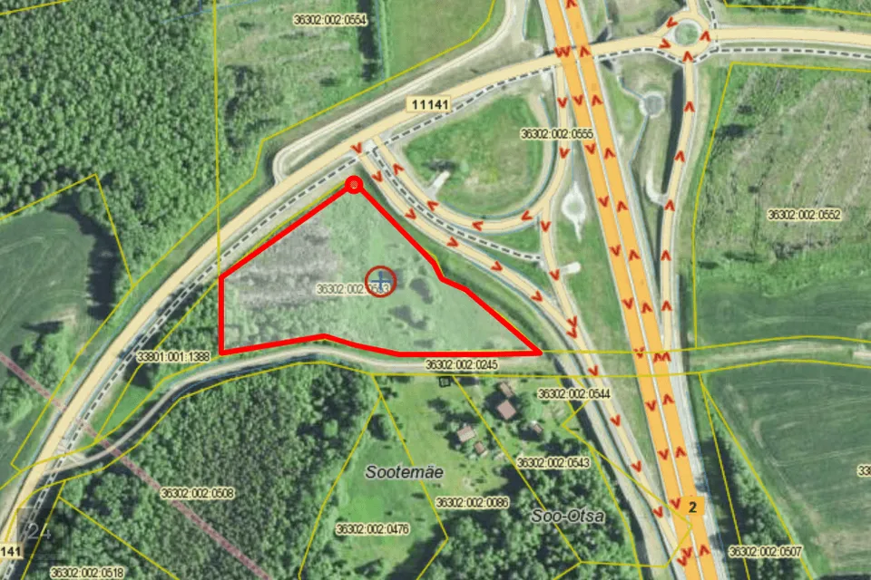 Maatulundusmaa, 17011 m² участок в Kose vald, Silmsi küla - фото 3