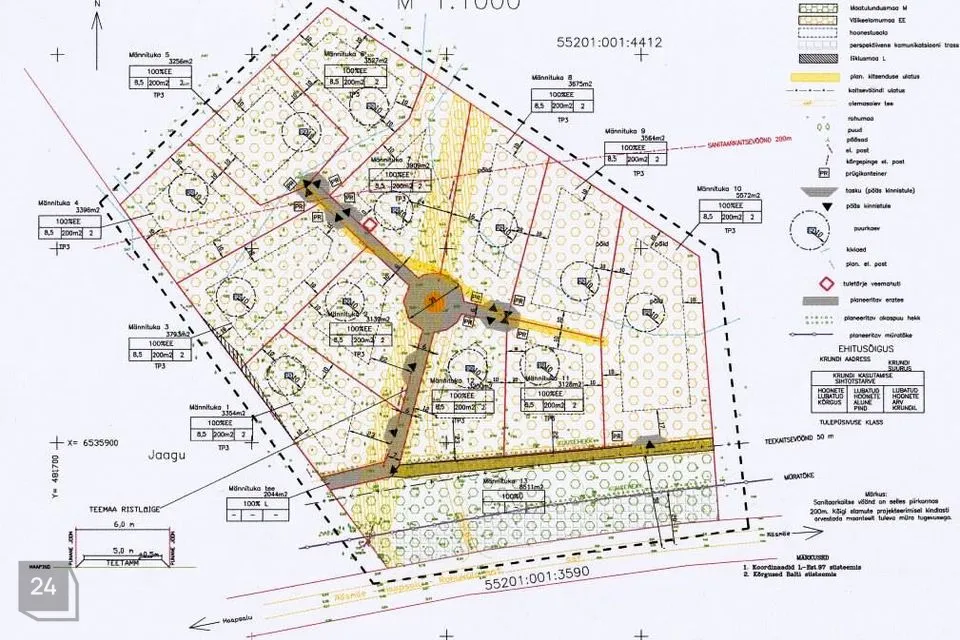 Земля жилой застройки, 54100 m² участок в Lääne-Nigula vald, Saunja küla - фото 3