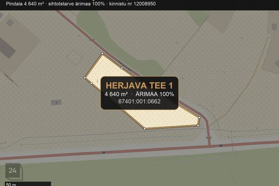 Ärimaa, 4640 m² Maa  -  Haapsalu linn, Herjava küla - foto 4