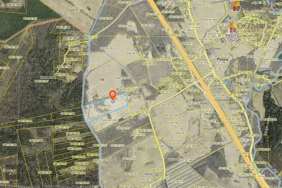 Maatulundusmaa, 134300 m² участок в Rae vald, Patika küla