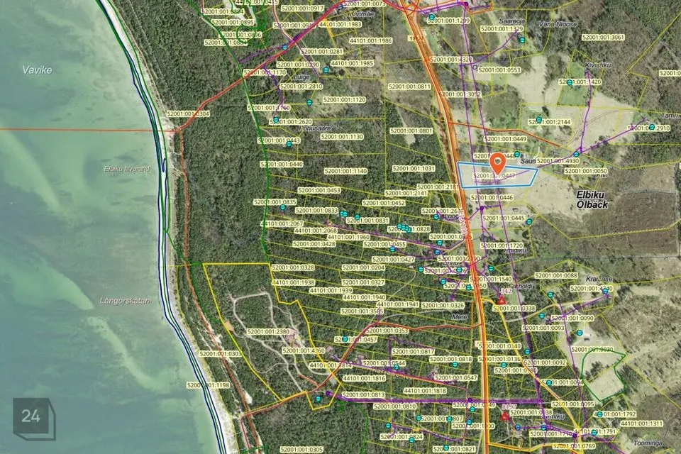Земля жилой застройки, 17247 m² участок в Lääne-Nigula vald, Elbiku küla / Ölbäck - фото 2