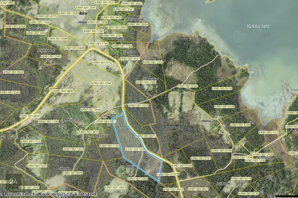 Maatulundusmaa, 58135 m² Maa - Hiiumaa vald, Kukka küla