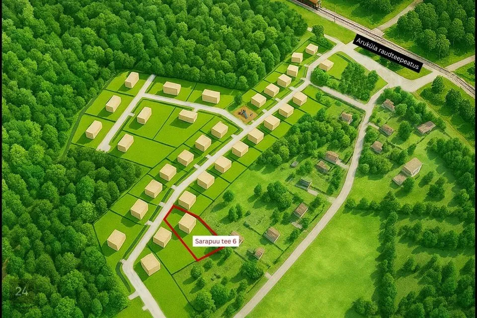 Elamumaa, 1824 m² Maa  -  Raasiku vald, Aruküla alevik