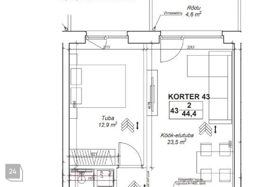 2-toaline Korter - Tallinn, Haabersti linnaosa - foto 5