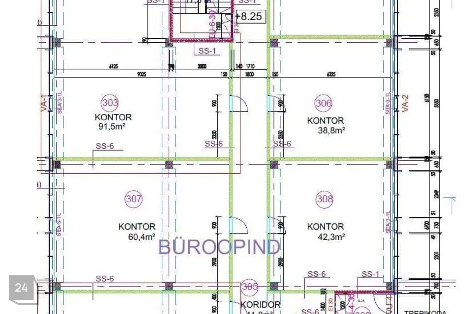 Büroo, 151 m² Äripind  -  Tallinn, Mustamäe linnaosa