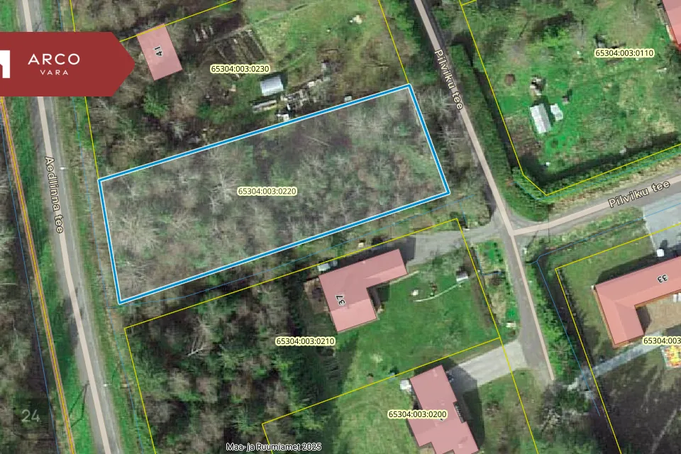 Residential land, 1552 m² land in Rae vald, Patika küla