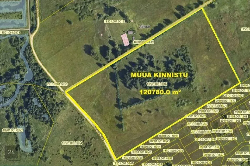 Maatulundusmaa, 120780 m² Maa  -  Kastre vald, Haaslava küla