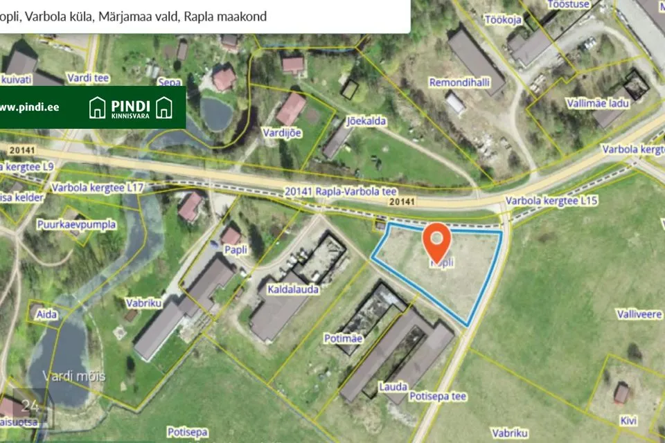 Maatulundusmaa, 2800 m² участок в Märjamaa vald, Varbola küla - фото 5