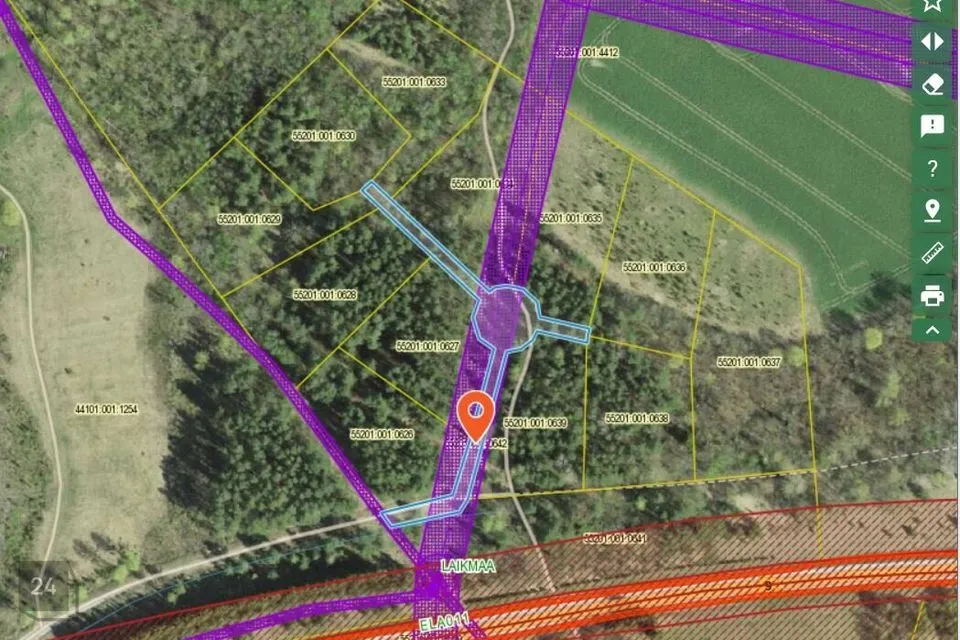 Земля жилой застройки, 54100 m² участок в Lääne-Nigula vald, Saunja küla - фото 2