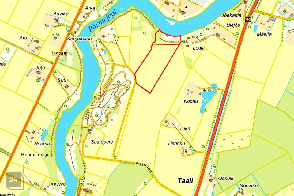 Земля жилой застройки, 48756 m² участок в Tori vald, Taali küla - фото 3