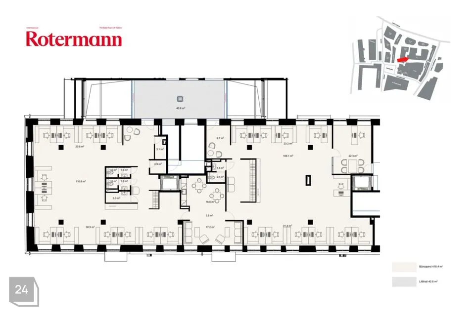 Büroo, 418 m² Äripind  -  Tallinn, Kesklinna linnaosa - foto 2