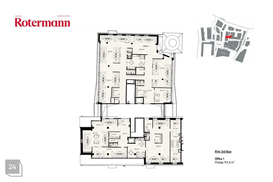 Büroo, 701 m² Äripind  -  Tallinn, Kesklinna linnaosa - foto 3
