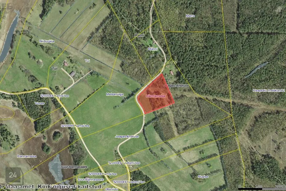 Maatulundusmaa, 13874 m² Maa  -  Lääne-Nigula vald, Einbi küla / Enby