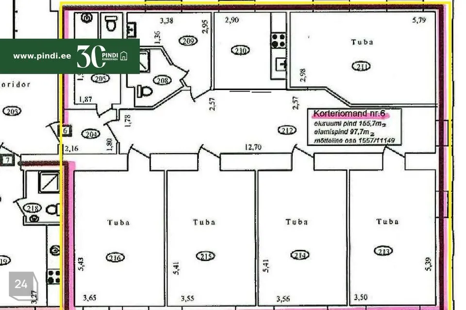 5-toaline Korter - Jõhvi vald, Toila alevik - foto 2