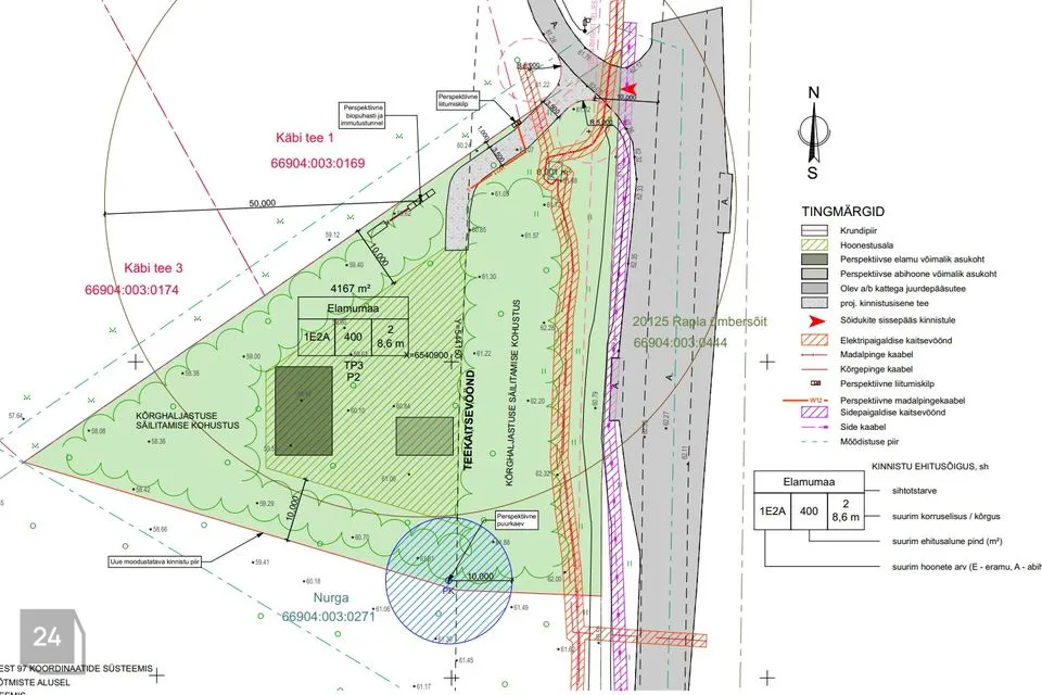 Земля жилой застройки, 4019 m² участок в Rapla vald, Sulupere küla - фото 5